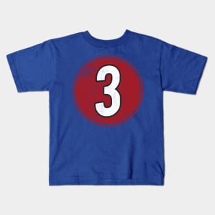 Number Three 3 Kids T-Shirt